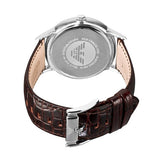 Buy Shop Emporio Armani Renato Classic Brown Dial Brown Leather Strap Watch For Men - AR2413 USA Online
