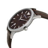 Buy Shop Emporio Armani Renato Classic Brown Dial Brown Leather Strap Watch For Men - AR2413 USA Online
