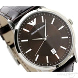 Buy Shop Emporio Armani Renato Classic Brown Dial Brown Leather Strap Watch For Men - AR2413 USA Online