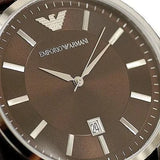 Buy Shop Emporio Armani Renato Classic Brown Dial Brown Leather Strap Watch For Men - AR2413 USA Online