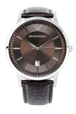 Buy Shop Emporio Armani Renato Classic Brown Dial Brown Leather Strap Watch For Men - AR2413 USA Online