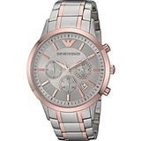 Buy Shop Emporio Armani Renato Gray Dial Gray Steel Strap Watch For Men - AR11077 USA Online