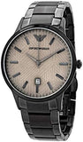 Buy Shop Emporio Armani Renato Quartz Beige Dial Grey Steel Strap Watch For Men - AR11183 USA Online