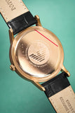 Buy Shop Emporio Armani Renato Quartz Black Dial Black Leather Strap Watch For Men - AR2425 USA Online