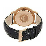 Buy Shop Emporio Armani Renato Quartz Black Dial Black Leather Strap Watch For Men - AR2425 USA Online