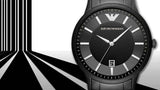 Buy Shop Emporio Armani Renato Quartz Black Dial Black Steel Strap Watch For Men - AR11079 USA Online