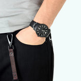 Buy Shop Emporio Armani Renato Quartz Black Dial Black Steel Strap Watch For Men - AR11079 USA Online