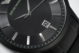 Buy Shop Emporio Armani Renato Quartz Black Dial Black Steel Strap Watch For Men - AR11079 USA Online