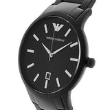 Buy Shop Emporio Armani Renato Quartz Black Dial Black Steel Strap Watch For Men - AR11079 USA Online