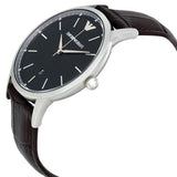 Buy Shop Emporio Armani Renato Quartz Black Dial Brown Leather Strap Watch For Men - AR11187 USA Online