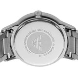 Buy Shop Emporio Armani Renato Quartz Black Dial Silver Steel Strap Watch For Men - AR11179 USA Online