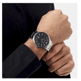 Buy Shop Emporio Armani Renato Quartz Black Dial Silver Steel Strap Watch For Men - AR11181 USA Online