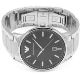 Buy Shop Emporio Armani Renato Quartz Black Dial Silver Steel Strap Watch For Men - AR11181 USA Online