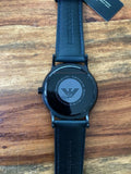 Buy Shop Emporio Armani Renato Quartz Blue Dial Blue Leather Strap Watch For Men - AR11190 USA Online