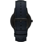 Buy Shop Emporio Armani Renato Quartz Blue Dial Blue Leather Strap Watch For Men - AR11190 USA Online