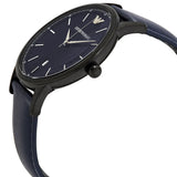 Buy Shop Emporio Armani Renato Quartz Blue Dial Blue Leather Strap Watch For Men - AR11190 USA Online