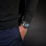 Buy Shop Emporio Armani Renato Quartz Blue Dial Silver Steel Strap Watch For Men - AR11182 USA Online