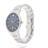 Buy Shop Emporio Armani Renato Quartz Blue Dial Silver Steel Strap Watch For Men - AR11182 USA Online