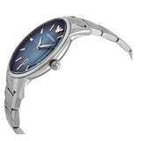 Buy Shop Emporio Armani Renato Quartz Blue Dial Silver Steel Strap Watch For Men - AR11182 USA Online