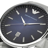 Buy Shop Emporio Armani Renato Quartz Blue Dial Silver Steel Strap Watch For Men - AR11182 USA Online