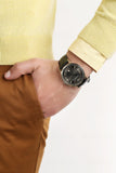 Buy Shop Emporio Armani Renato Quartz Grey Dial Black Leather Strap Watch For Men - AR11049 USA Online