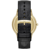 Buy Shop Emporio Armani Renato Quartz Grey Dial Black Leather Strap Watch For Men - AR11049 USA Online