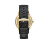 Buy Shop Emporio Armani Renato Quartz Grey Dial Black Leather Strap Watch For Men - AR11049 USA Online