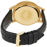 Buy Shop Emporio Armani Renato Quartz Grey Dial Black Leather Strap Watch For Men - AR11049 USA Online