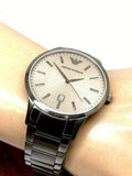 Buy Shop Emporio Armani Renato Quartz Grey Dial Grey Steel Strap Watch For Men - AR11120 USA Online