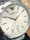 Buy Shop Emporio Armani Renato Quartz Grey Dial Grey Steel Strap Watch For Men - AR11120 USA Online