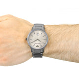 Buy Shop Emporio Armani Renato Quartz Grey Dial Grey Steel Strap Watch For Men - AR11120 USA Online