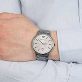 Buy Shop Emporio Armani Renato Quartz Grey Dial Grey Steel Strap Watch For Men - AR11120 USA Online
