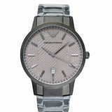 Buy Shop Emporio Armani Renato Quartz Grey Dial Grey Steel Strap Watch For Men - AR11120 USA Online