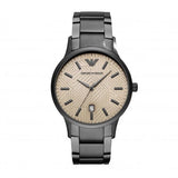 Buy Shop Emporio Armani Renato Quartz Grey Dial Grey Steel Strap Watch For Men - AR11120 USA Online