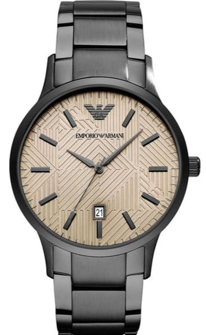 Buy Shop Emporio Armani Renato Quartz Grey Dial Grey Steel Strap Watch For Men - AR11120 USA Online