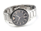 Buy Shop Emporio Armani Renato Quartz Grey Dial Silver Steel Strap Watch For Men - AR2514 USA Online