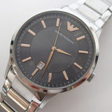 Buy Shop Emporio Armani Renato Quartz Grey Dial Silver Steel Strap Watch For Men - AR2514 USA Online