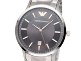 Buy Shop Emporio Armani Renato Quartz Grey Dial Silver Steel Strap Watch For Men - AR2514 USA Online