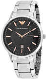 Buy Shop Emporio Armani Renato Quartz Grey Dial Silver Steel Strap Watch For Men - AR2514 USA Online