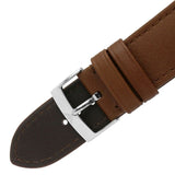 Buy Shop Emporio Armani Renato Quartz Silver Dial Brown Leather Strap Watch For Men - AR11185 USA Online