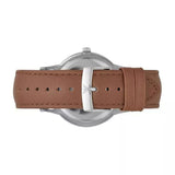 Buy Shop Emporio Armani Renato Quartz Silver Dial Brown Leather Strap Watch For Men - AR11185 USA Online