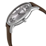 Buy Shop Emporio Armani Renato Quartz Silver Dial Brown Leather Strap Watch For Men - AR11185 USA Online