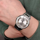 Buy Shop Emporio Armani Renato Quartz Silver Dial Silver Steel Strap Watch For Men - AR11189 USA Online