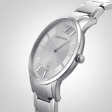 Buy Shop Emporio Armani Renato Quartz Silver Dial Silver Steel Strap Watch For Men - AR11189 USA Online