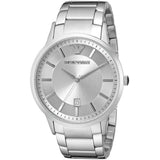 Buy Shop Emporio Armani Renato Quartz Silver Dial Silver Steel Strap Watch For Men - AR11189 USA Online