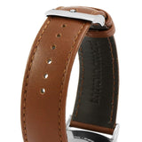 Buy Shop Emporio Armani Renato Silver Dial Brown Leather Strap Watch For Men - AR2463 USA Online