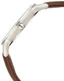 Buy Shop Emporio Armani Renato Silver Dial Brown Leather Strap Watch For Men - AR2463 USA Online