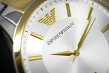 Buy Shop Emporio Armani Renato Silver Dial Two Tone Steel Strap Watch For Men - AR2449 USA Online