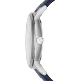 Buy Shop Emporio Armani Renato White DIal Blue Leather Strap Watch For Men - AR11119 USA Online