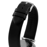 Buy Shop Emporio Armani Retro Analog Quartz Silver Dial Black Leather Strap Watch For Men - AR1674 USA Online